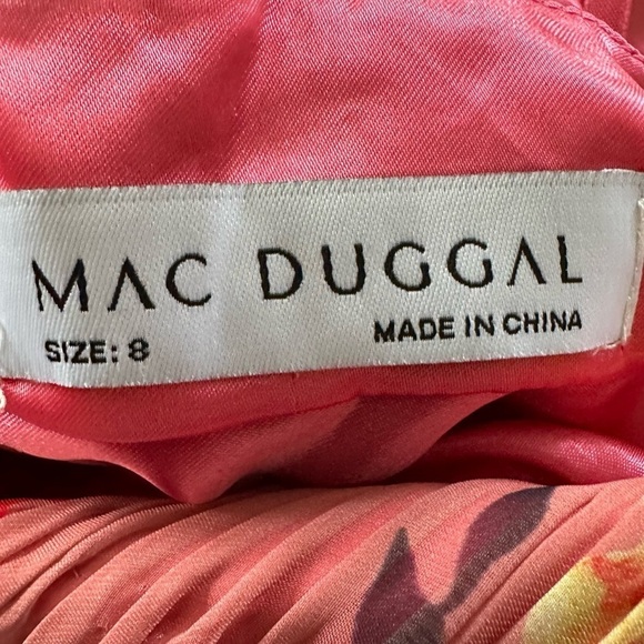 New MAC DUGGAL FLORAL CHIFFON CUTOUT DRESS SIZE 8 - Picture 14 of 16